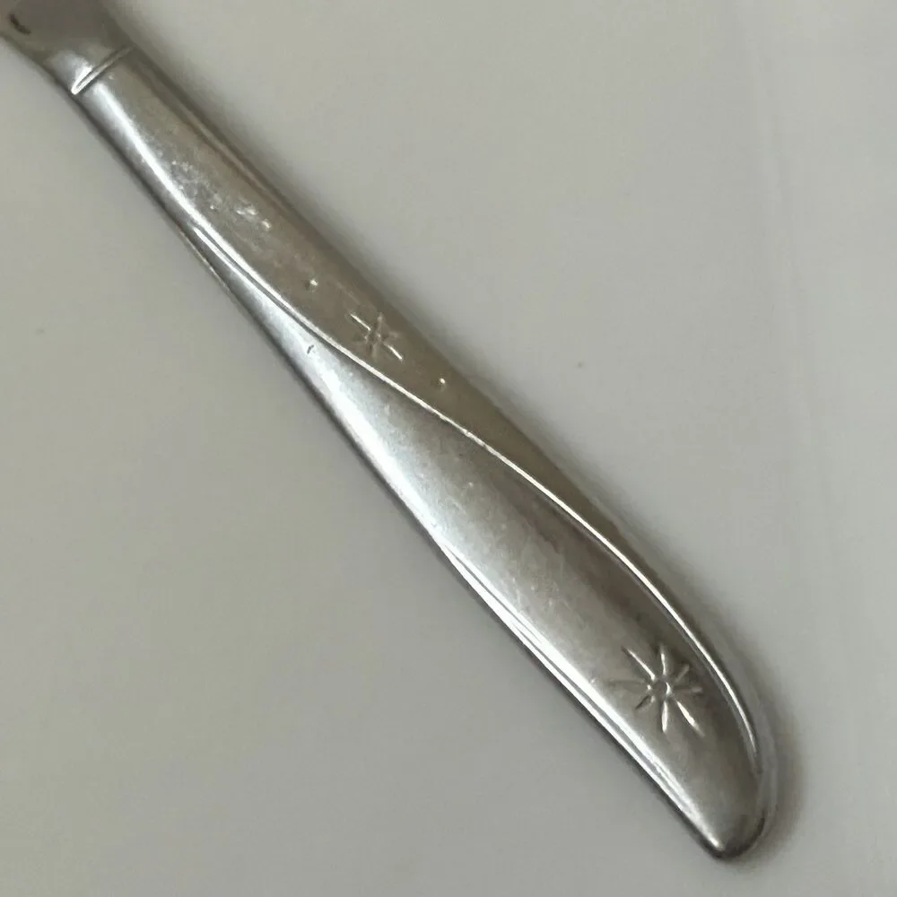 2pc Oneida Twin Star Dinner Fork / Soup Spoon Stainless Community Betty Crocker